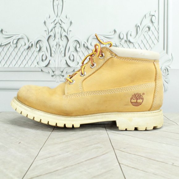 Timberland Shoes - Timberland Nellie Tan Leather Waterproof Lined Chukka Ankle Boots Size 8 M